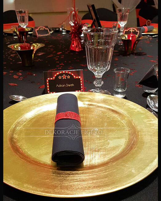 Dekoracje event, urodzinowe, 18-stka w stylu Broadway