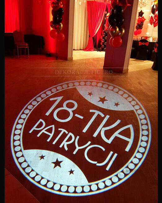 Dekoracje event, urodzinowe, 18-stka w stylu Broadway