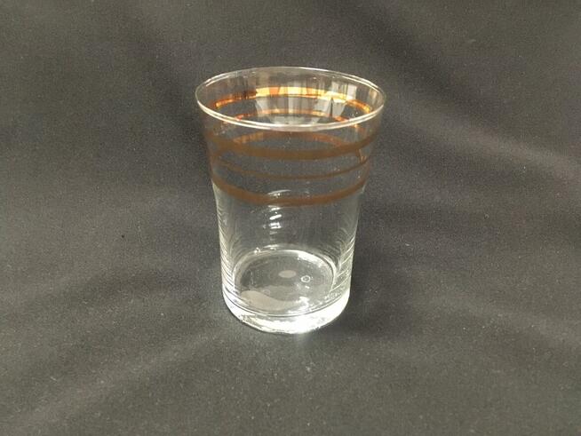 PRL stara szklanka 3 złote paski