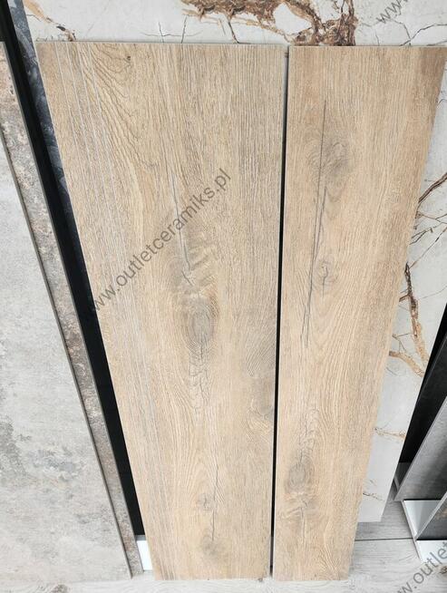 Płytki na schody, stopnica drewnopodobna 120X30 Guardian beż