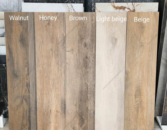 Stopnica drewnopodobna na schody 120x30 Guardian brown