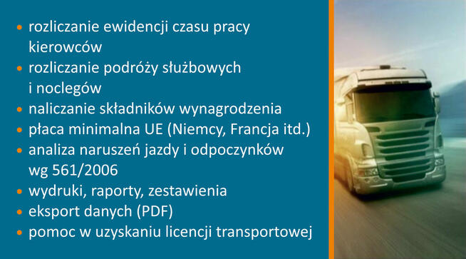 Naliczanie płacy kierowców w PAKIECIE MOBILNOŚCI
