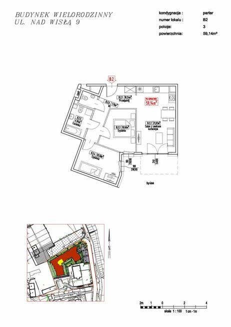 GOTOWE !Mieszkanie w apartamentowcu Nad Wisłą 59,14mkw/B2