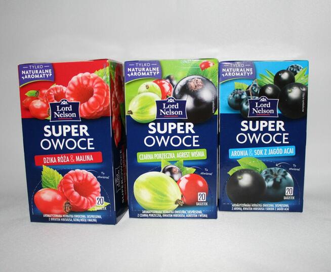 Herbata Lord Nelson owocowa Super Owoce - różne smaki