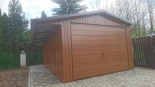 Graż Blaszany z ZADASZENIEM BOCZNYM - Wiaty - Hale - Romstal