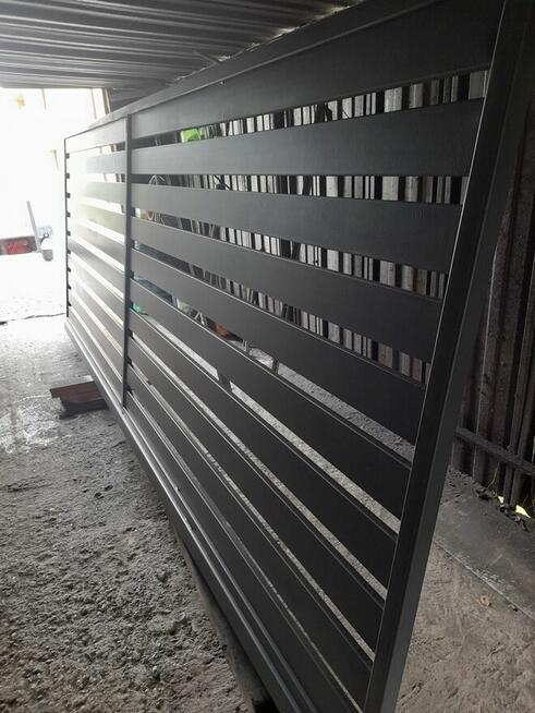 Przęsło ogrodzeniowe, ogrodzenie palisadowe, żaluzjowe