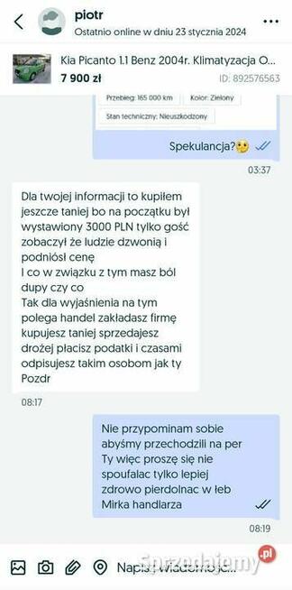 Kia Picanto 1.1 benzyna, klimatyzacja