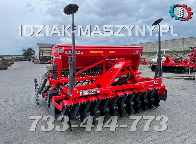 Siewnik EURO-MASZ 3m nabudowany agregat uprawowo-siewny 2024