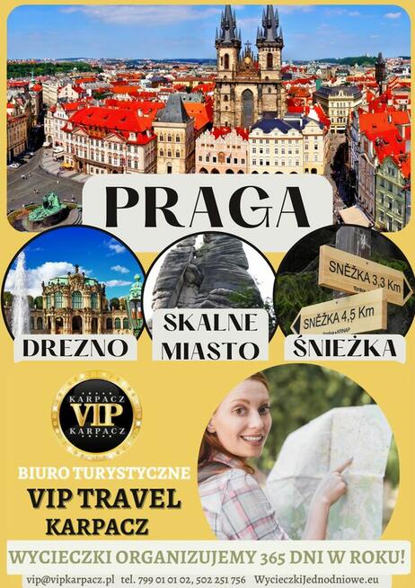 wycieczka jednodniowa z Kapacza do Pragi