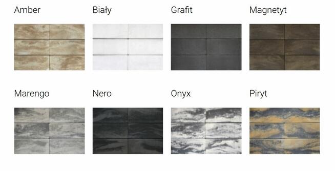 Bloczki ogrodzeniowe JONIEC Roma HORIZON ONYX