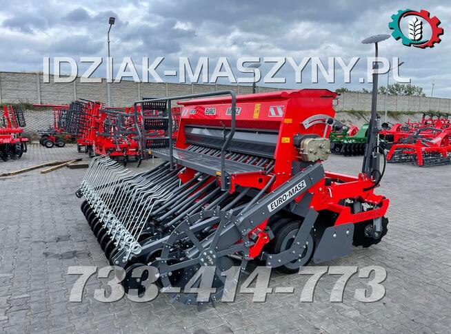Siewnik EURO-MASZ 3m nabudowany agregat uprawowo-siewny 2024