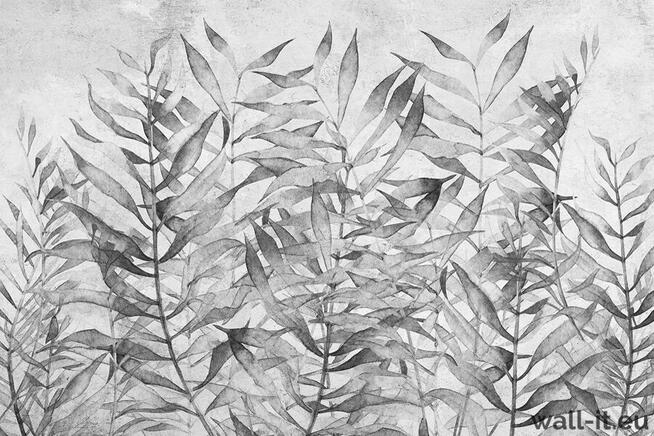Delikatna fototapeta do salonu Tapeta do sypialni liście