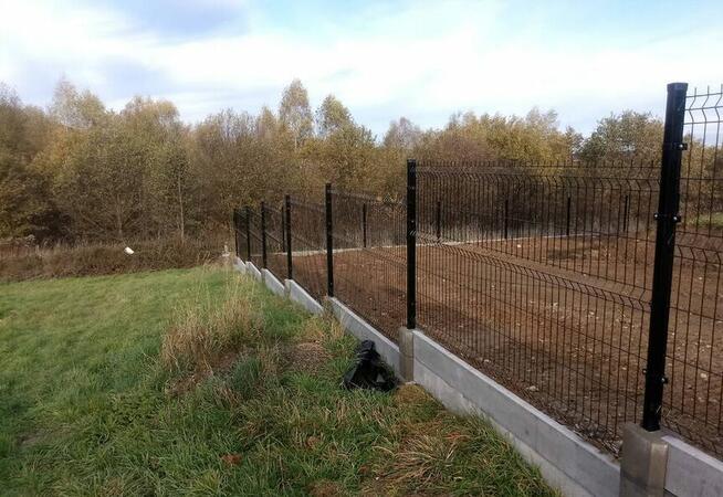 Ogrodzenie kompletne 123x250cm kolor +podmurówka