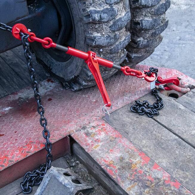 Napinacz łańcuchowy, odciąg transportowy, mocowanie ładunku