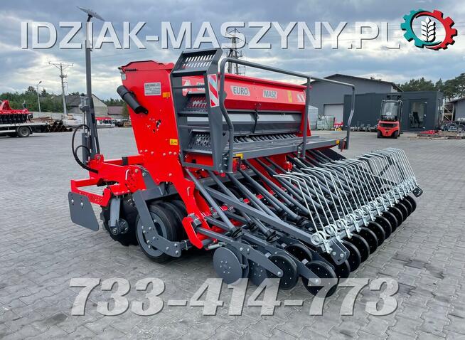 Siewnik EURO-MASZ 3m nabudowany agregat uprawowo-siewny 2024