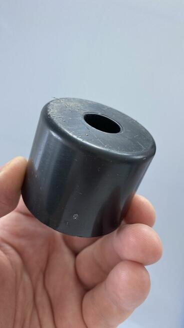 Stopka noga meblowa okrągła czarna 8szt. Akcesoria meblowe.