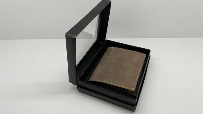 Portfel męski brązowy nowy