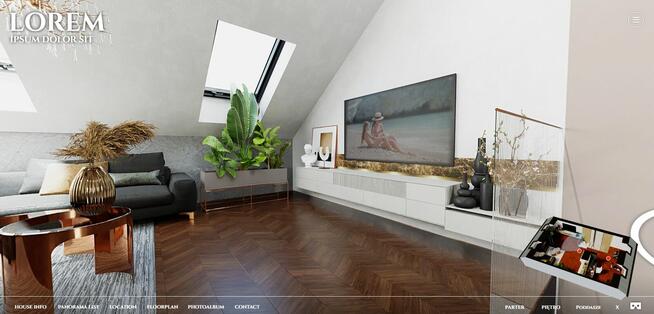 Wirtualny spacer obiekt noclegowy