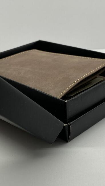 Portfel męski brązowy nowy