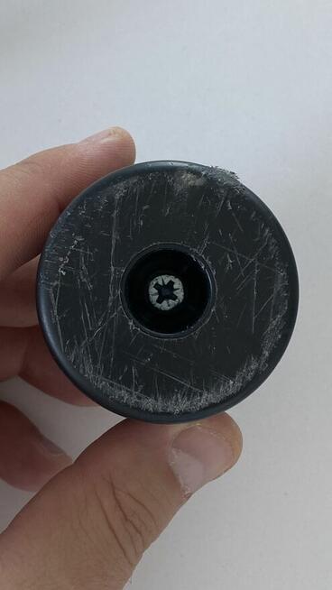 Stopka noga meblowa okrągła czarna 8szt. Akcesoria meblowe.