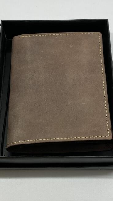 Portfel męski brązowy nowy