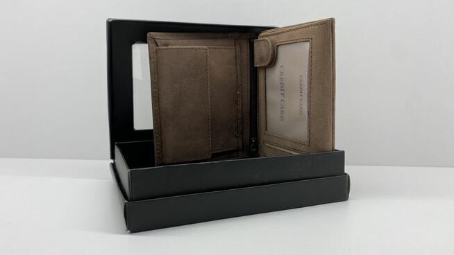 Portfel męski brązowy nowy