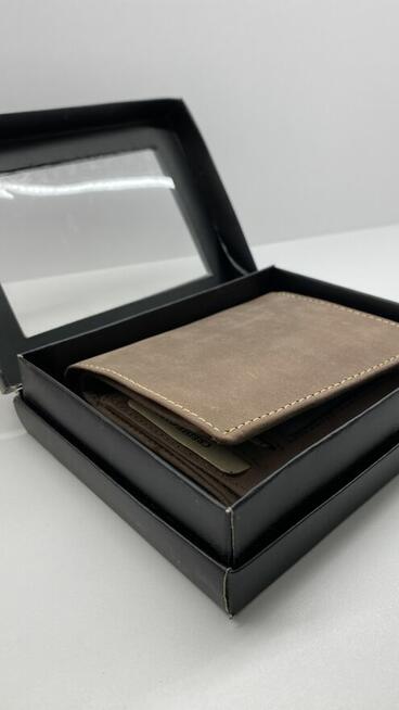 Portfel męski brązowy nowy