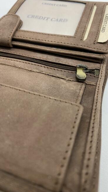 Portfel męski brązowy nowy