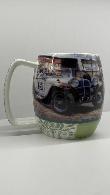 Kubek ceramiczny solidny z klasycznymi samochodami