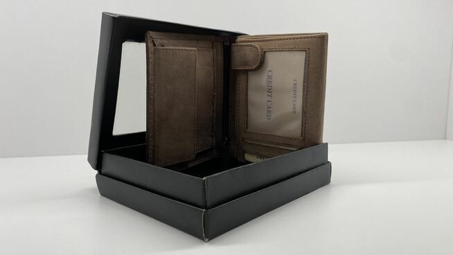 Portfel męski brązowy nowy