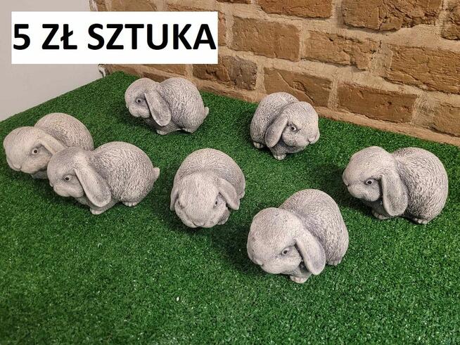 gąski gipsowe figurki wielkanocne zając króliczek królik