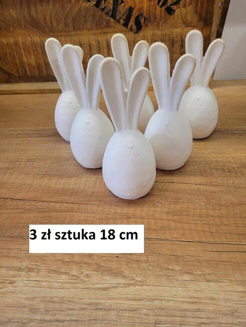 ozdoby wielkanocne królik gipsowy figurki wielkanocne zając