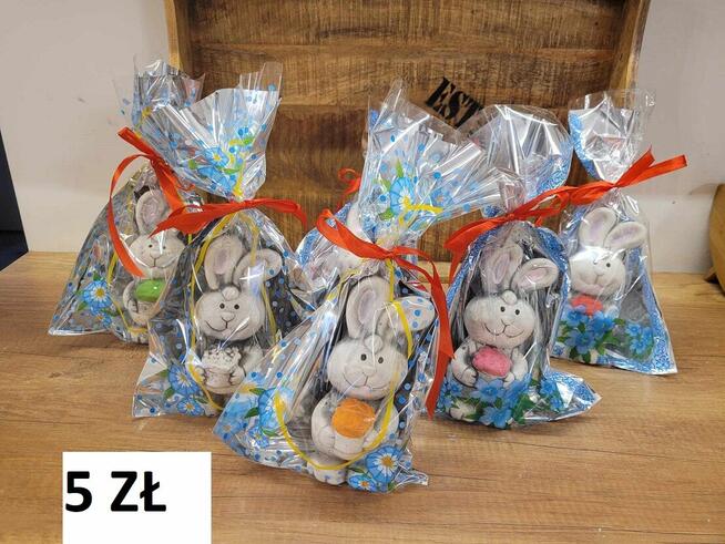 gąski gipsowe figurki wielkanocne zając króliczek królik