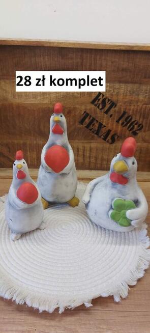 gąski gipsowe figurki wielkanocne zając króliczek królik