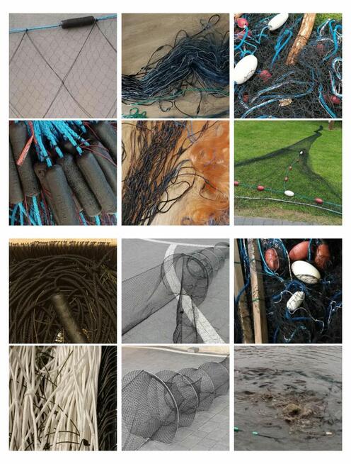 Produkcja sieci rybackich. Żaki Sznury Wontony Przywłoki itd