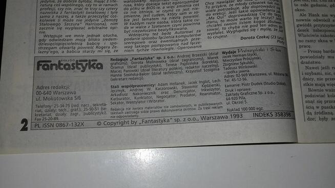 Czasopismo „Nowa Fantastyka”, nr 11 i 12 z 1993