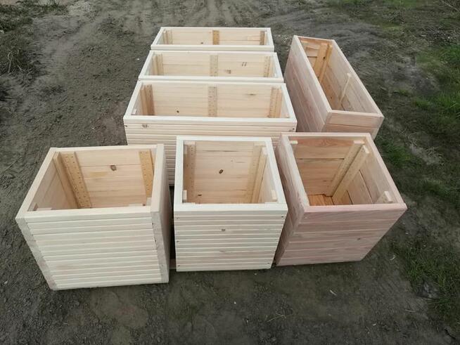 Donica doniczki drewniane