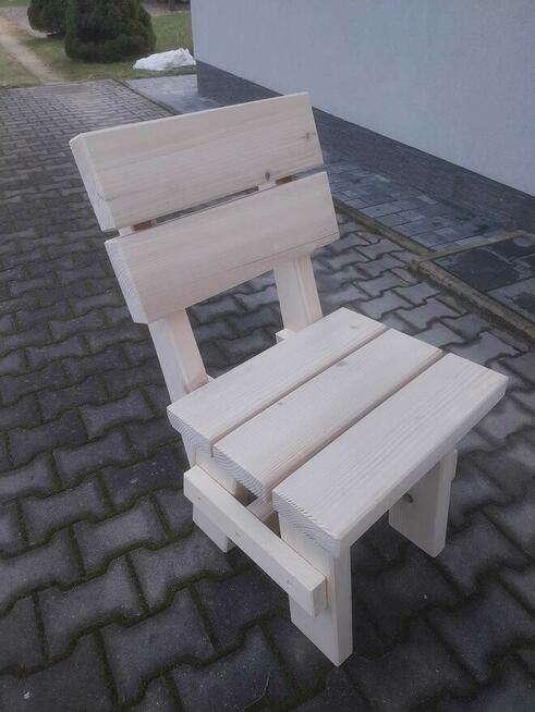 Meble ogrodowe drewniane góralskie