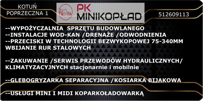 młot wyburzeniowy 65J 230V wynajem minikopład kotuń wypożycz