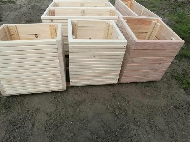 Donica doniczki drewniane