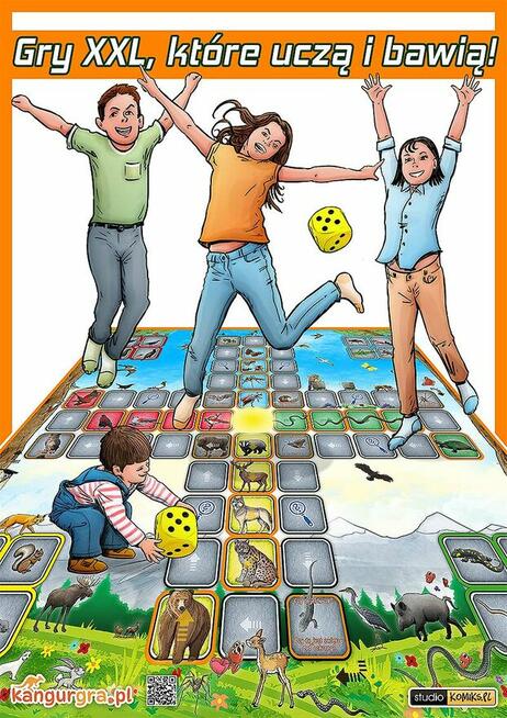 giga gra XXL Chińczyk POLSKIE ZWIERZĘTA