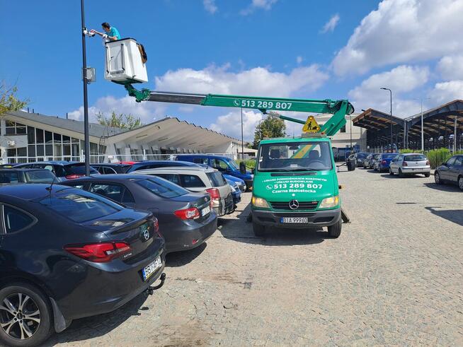 Podnośnik koszowy zwyżka mycie malowanie elewacji