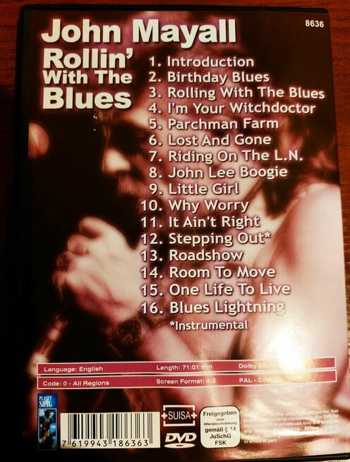 Sprzedam DVD Rewelacyjny Koncert John Mayall USA