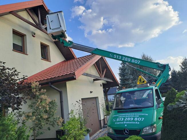 Podnośnik koszowy zwyżka mycie malowanie elewacji