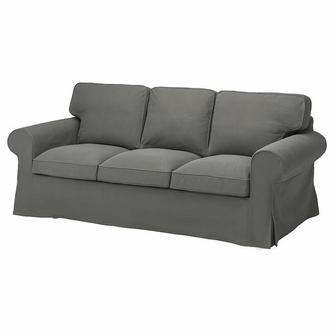 Sofa EKTORP IKEA szara, bardzo dobry stan, kanapa 3 osobowa