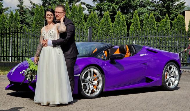 Lamborghini Huracan do ślubu - wynajem samochodów sportowych