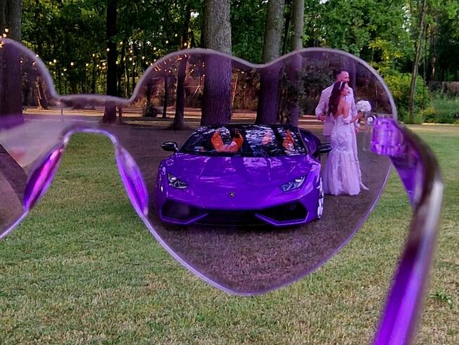 Lamborghini Huracan do ślubu - wynajem samochodów sportowych