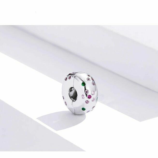 Pandora Charm koralik klips kwiatki cyronie