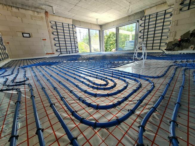 Wylewki maszynowe instalacje wod kan ogrzewanie podłogowe