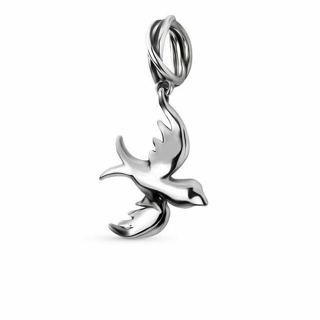 Pandora Charm koralik zawieszka flaming różowy